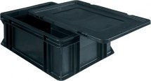 Skrzynka EURO, ESD, 400x300mm, z pokrywą i dwiema nakrętkami. Skrzynka EURO, ESD, 400x300mm, z pokrywą i dwiema nakrętkami.