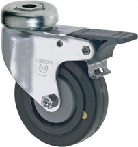 Kółko ESD, ciężkie z korpusem i hamulcem, 125mm, 100kg, 503.AK125.DS.EL Kółko ESD, ciężkie z korpusem i hamulcem, 125mm, 100kg, 503.AK125.DS.EL