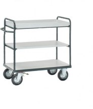 Wózek ESD duży, wszystkie półki ze ściankami bocznymi, 3 - kondygnacyjny, 9101.K3, platforma - 600x1000mm, 250kg. Wózek ESD duży, wszystkie półki ze ściankami bocznymi, 3 - kondygnacyjny, 9101.K3, platforma - 600x1000mm, 250kg.