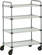 Wózek uniwersalny, TRTA-5104 ESD, 4 kondygnacje, 300kg, 530x1000mm. Wózek uniwersalny, TRTA-5104 ESD, 4 kondygnacje, 300kg, 530x1000mm.