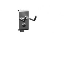Hak do panelu z blachy perforowanej, typ2, L - 43mm, max 15kg. Hak do panelu z blachy perforowanej, typ2, L - 43mm, max 15kg.